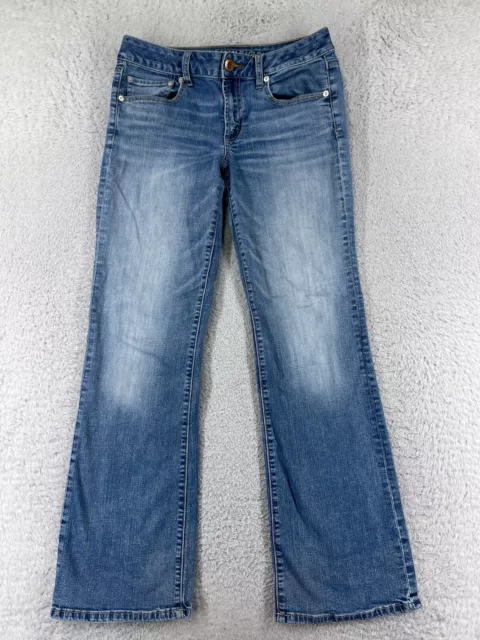 American Eagle Pants Womens 8 Blue Denim Jeans Favorite Boyfriend