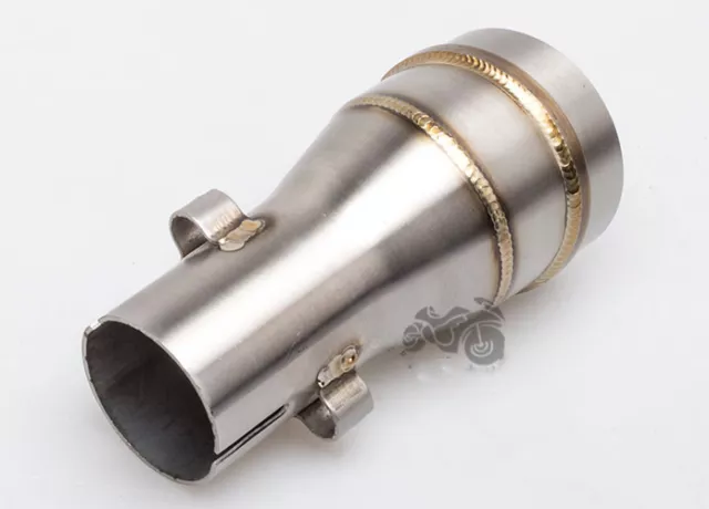 Motorcycle Exhaust Pipe Tube Adaptor GP Welding Sleeve Reducer Joining Connector 3