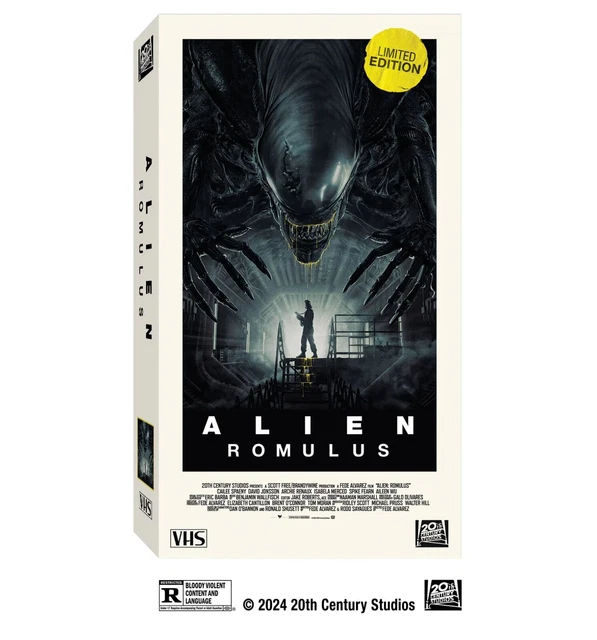 ALIEN: ROMULUS LIMITED Edition VHS 20th Century Studios Release 2024 ...
