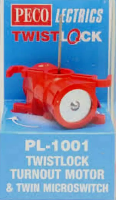 Peco PL-1001 ~ TwistLock Lectrics Point Turning Motor Machine Microswitch Doble