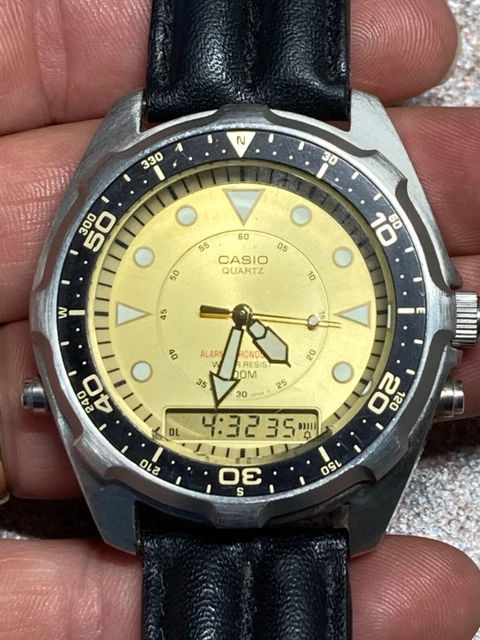 CASIO AMW 320C ARNIE Dive Watch Module 358 Works Great NO RESERVE EUR 43 53 PicClick FR