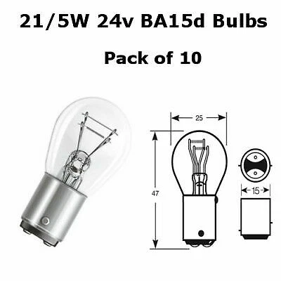 Lucas Driving Lights Pair Of Lucas 12V 21W/5W Stop/Tail Light Bulbs - BAY15D Base, Twin Filament, Classic Car Fit Lucas LLB380 Light Bulbs - Foto 3