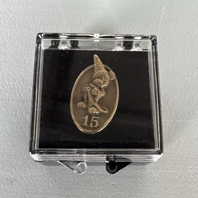 Walt Disney World 15 Year Mickey Mouse Sorcerer Cast Member Service Award Pin