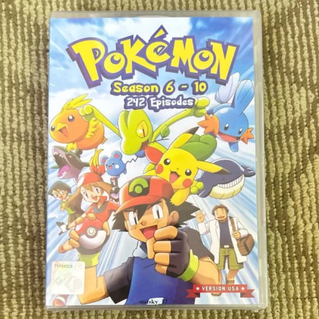 *ANIME* DVD POKEMON SEASON 6-10 VOL.1-242 END ENGLISH DUBBED REGION ALL