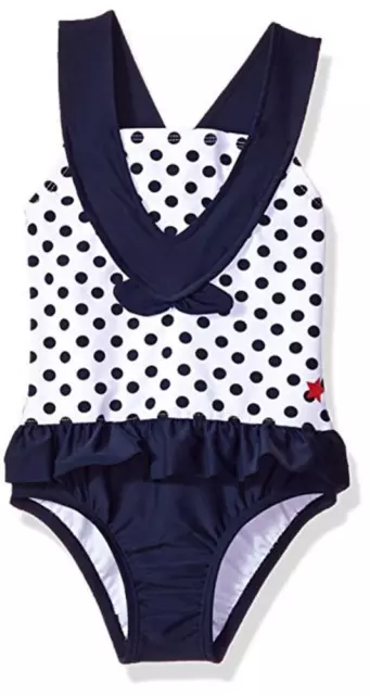 Kiko & Max Infant Girls One-Piece Peplum Swimsuit Size 3/6M 6/9M 12M 18M 24M