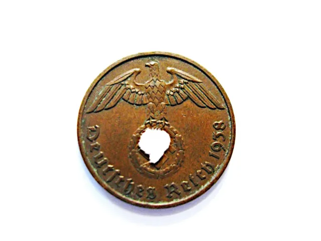 Drittes Reich  2 Reichspfennig  1938 F