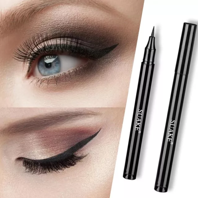 Noir Eyeliner Liquide Imperméable Maquillage Eye Doublure Crayon Séchage Rapi *