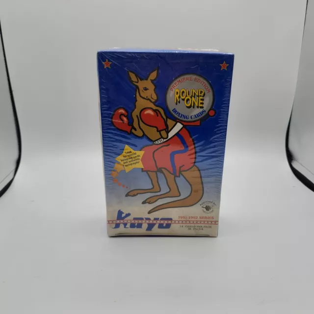 SEALED KAYO 1991-1992 Premiere Round One Boxing Cards Box Set - 36 Packs