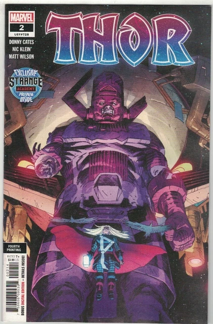 THOR #2 - NIC KLEIN 4th PRINTING COVER - MARVEL COMICS/2020
