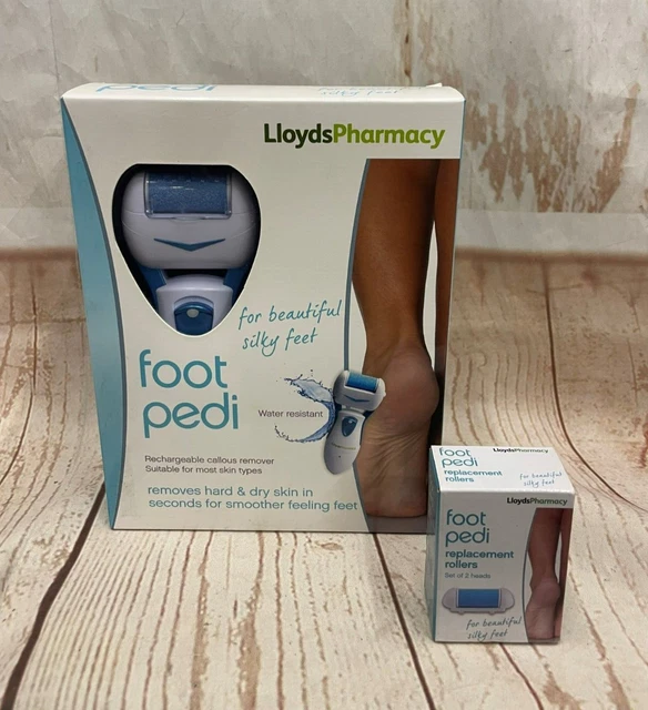 LLOYDS PHARMACY FOOT Pedi, rechargeable pedicure & pack 2 replacement