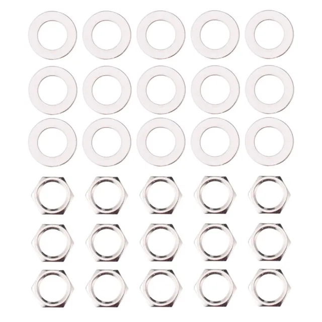 40 Pcs Guitar Pots Nuts Potentiometer Lock Washer and Gasket Household Items