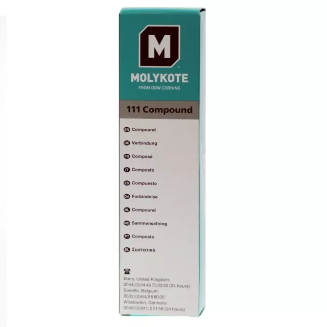 MOLYKOTE 111 Compound - Valve Sealant and O-Ring Lubricant - 100g - Made in USA