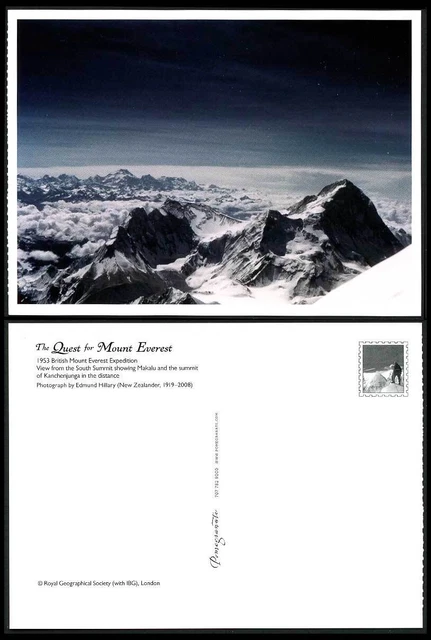 BRITISH MOUNT EVEREST Expedition 1953 Postcard South Summit, Makalu