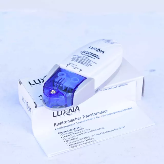 LUXNA elektronischer Halogen LED Trafo Transformator 20-60W Dimmbar 12V 220-240V