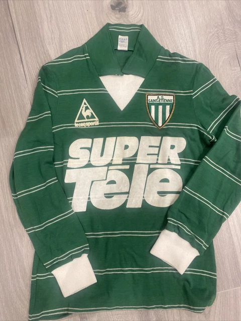 Maillot Le Coq Sportif ASSE Vintage – Vert Manches Longues, Taille S