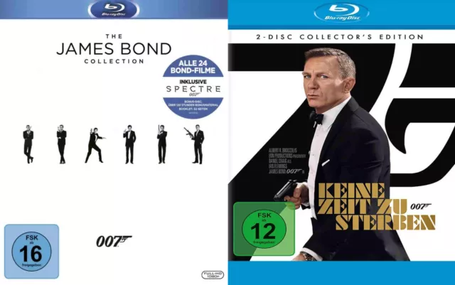 James Bond 007 Collection 2016 + Keine Zeit zu sterben - Set # 27-BLU-RAY-NEU