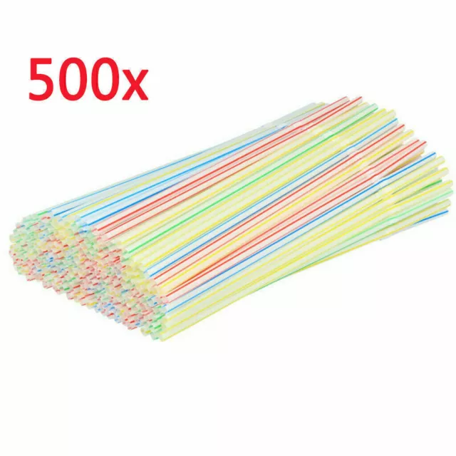 100-1000 pcs plastic straw/drinking straws/plastic tubes party straw X8V2