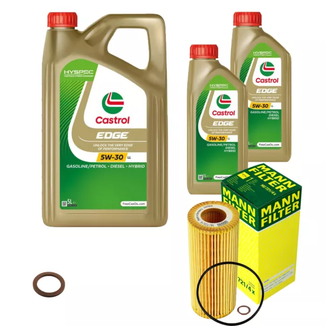 Mann-Filter Filtre à Huile 7 L castrol edge 5W-30 Ll Titane FST pour BMW X3 3.0d