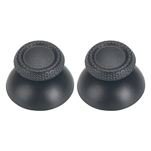 1 Pair Analog Joystick Thumb Stick Grip Cap Replacement for PS5 Controller Black