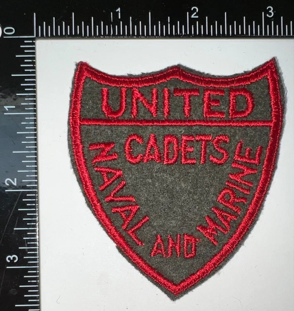 WWII USN US Navy United Cadets Naval And Marine Patch