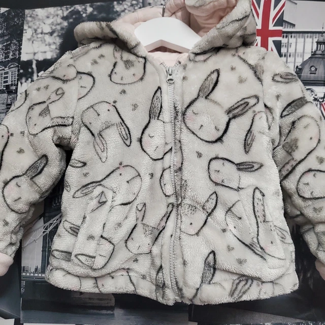 Baby Girls Cute Rabbit face Thick  Hooded coat  Age 3-6 Months