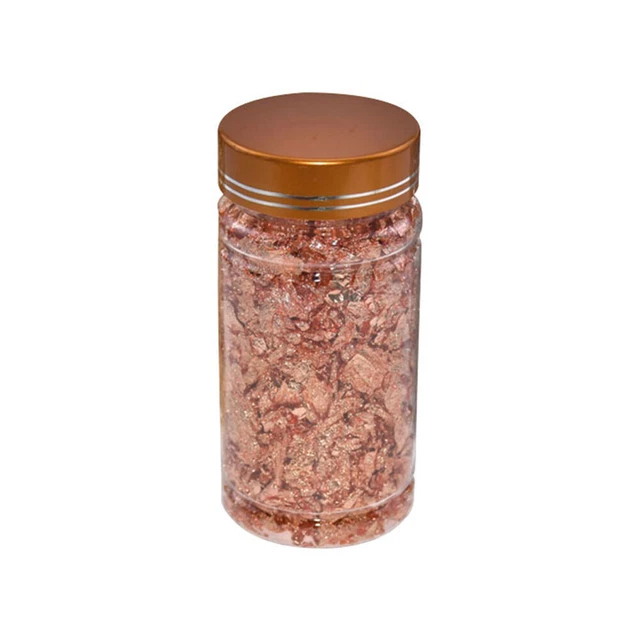 Copos de lámina de oro/plata para resina, imitación copos de lámina de oro hoja metálica para