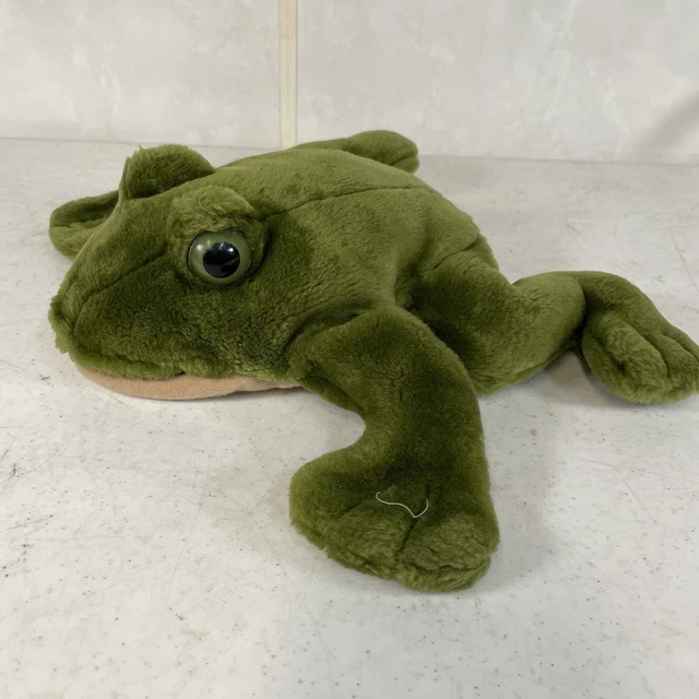 FOLKMANIS FOLKTAILS HAND Puppet Frog Green Stuffed Animal Plush