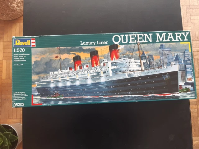 Maquette Bateau Queen Mary ModelCraft 600-01 – échelle 1:568, Rare, Neuve