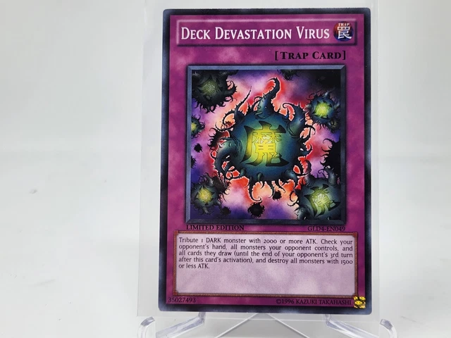 YuGiOh Deck Devastation Virus GLD4-EN049 Limited Edition Common NM