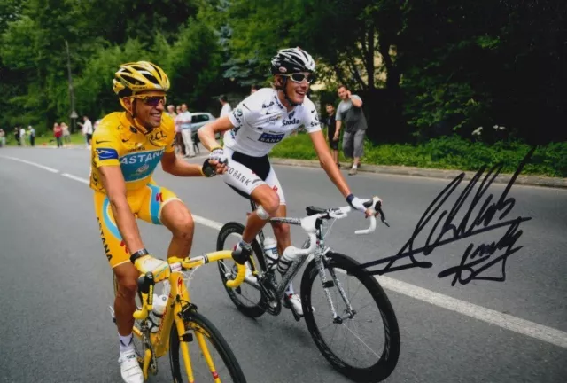 Andy Schleck Hand Signed 12X8 Photo Cycling Autograph Tour De France