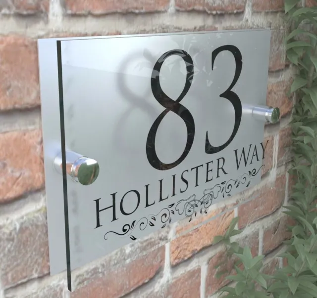 Classic House Sign Plaques Door Numbers 1 - 999 Personalised Name Plate