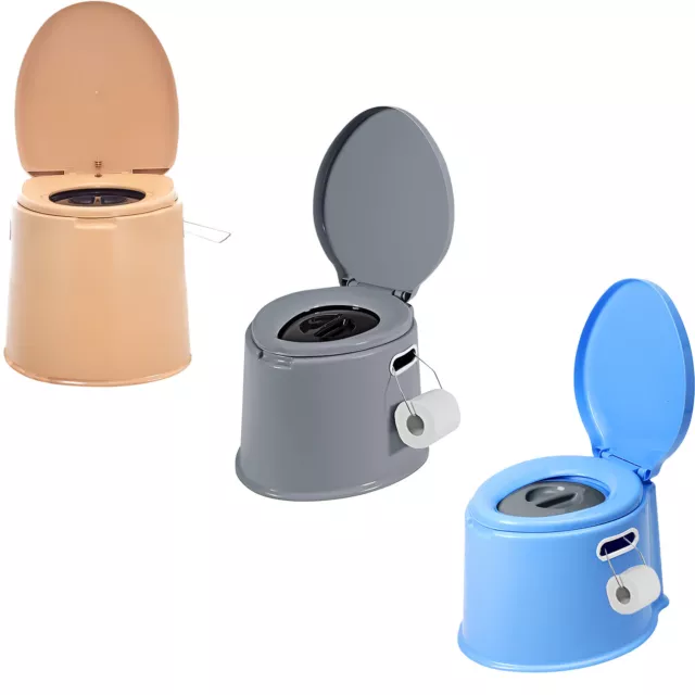 6L Portable Camping Toilet Compact Potty Loo Caravan Picnic Fishing Festivals