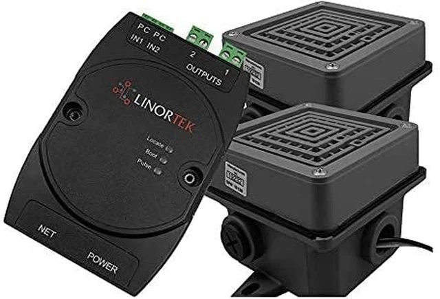 Netbell-2-2Buz TCP/IP Network Break Buzzer System with Two 4” Extra Loud Buzzers