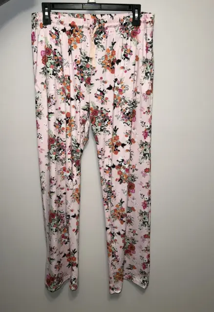 NWT Vera Bradley Hope Blooms Pink Pajama Pants sz L