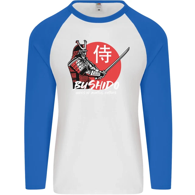Maglietta da baseball Bushido Samurai Warrior Sword Ronin MMA L/S 3