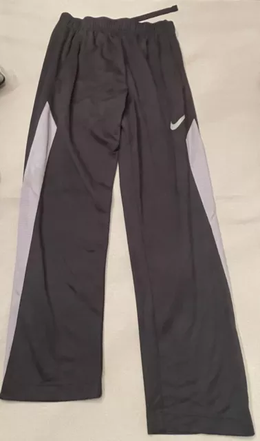 Nike Dri Fit Boys' Athletic Black & Gray Athletic Pants Sweatpants  sz Medium