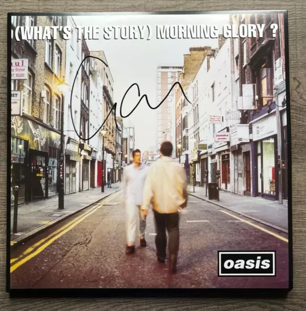 LIAM GALLAGHER Signed OASIS Whats The Story Morning Glory Vinyl  EXACT PROOF/COA