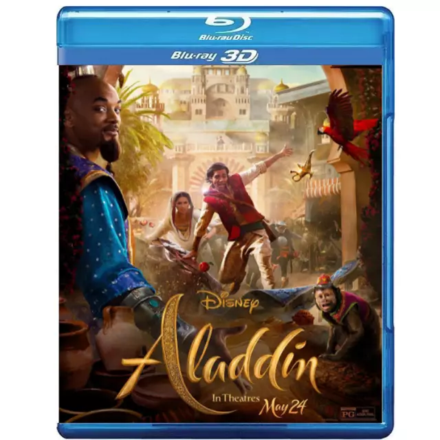 Aladdin 3D Blu-ray BD All Region Complete English Movie Disc