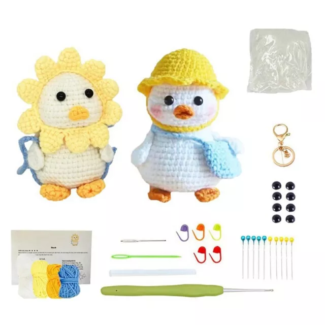 Cute Ducks Crochet Kit with Instruction Tutorials Video Tutorials D7P99243