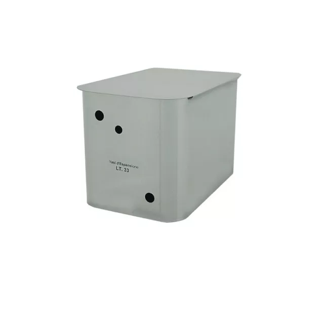 Vaso di espansione da 33lt inox 8 decimi AISI 304 aperto per termocamini e calda