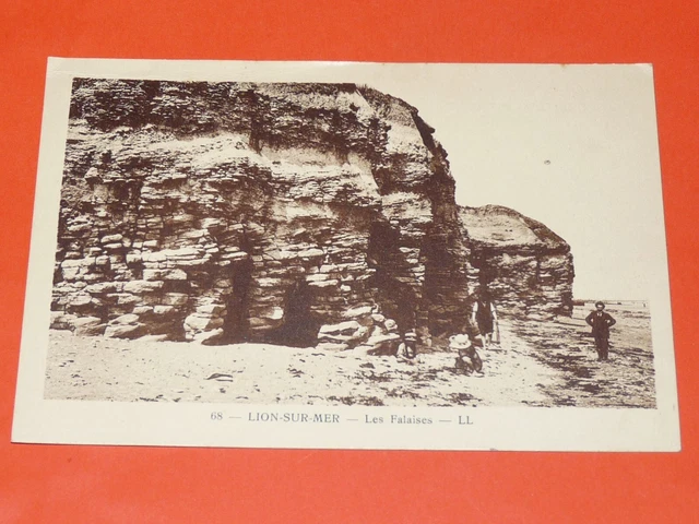 Cpa 1920 Carte Postale France Lion-Sur-Mer Calvados 14 Falaises