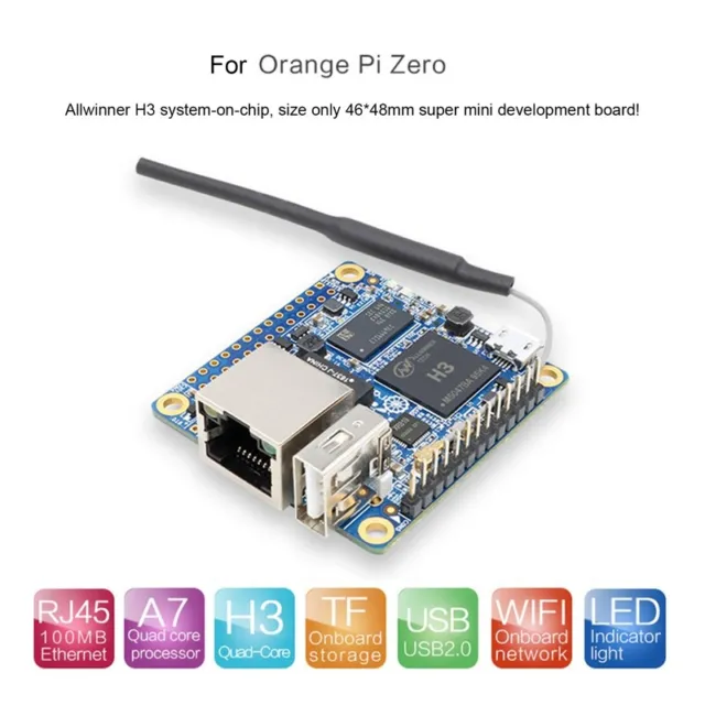 For Orange Pi Zero Allwinner H3 ARM -A7 -Core 256MB Memory Comput V1P5