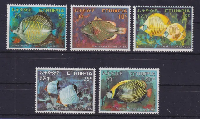 Äthiopien 1970 Tropische Fische Mi.-Nr. 642-646 postfrisch **