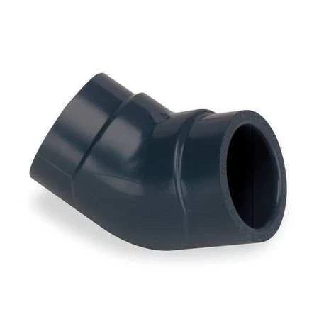 Zoro Select 819-007 Pvc Elbow, 45 Degrees, Fnpt X Fnpt, 3/4 In Pipe Size