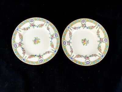 2 Early 20th Century Minton B935 Tiffany & Co 6 1/8" Bread and Butter Plate