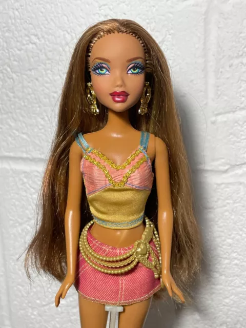 Barbie My Scene Golden Bling Madison Westley Doll Long Hair AA Rare
