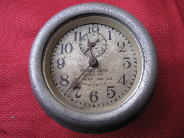 antique Keyless Auto Clock Co. - Rim-Wind and Rim-Set