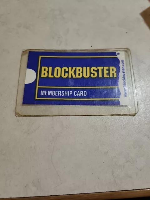 Vintage Blockbuster Membership Laminated Card