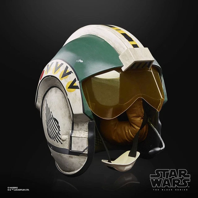 HASBRO Star Wars Episode IV Black S. Electronic Wedge Antilles Simulation Helmet