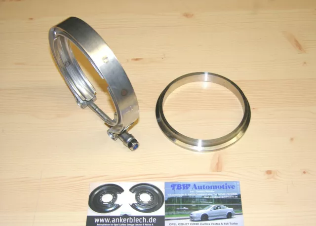 Collier bande V 102 mm kit 2 pièces VA **NEUF** 4" bande V + anneau de soudage acier inoxydable